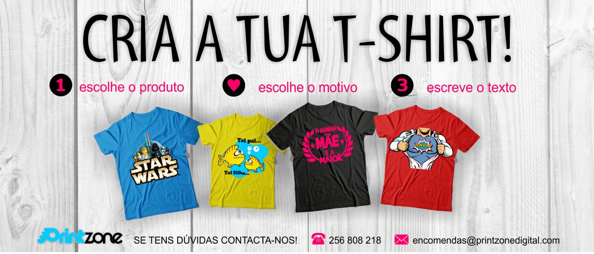 Print Zone | Personalizar | T-shirts | Canecas | Brindes